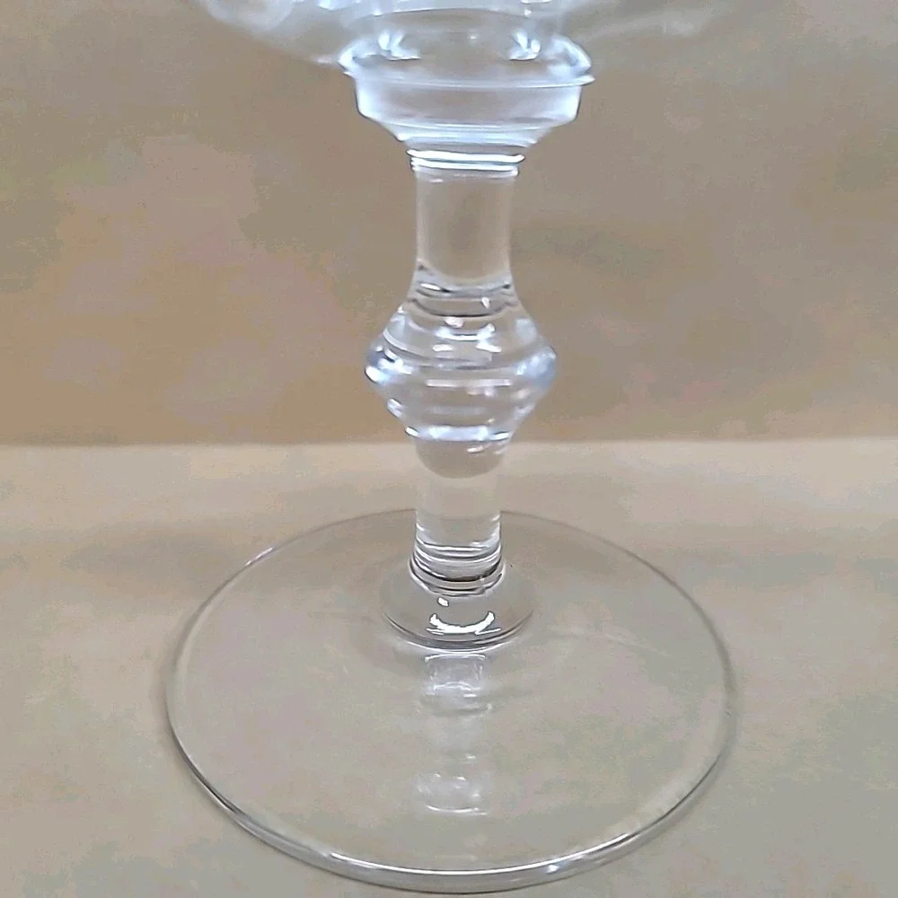 Set of 4 Vtg Libbey Georgian Clear Champagne Sherbet Coupe Glasses 4-3/8